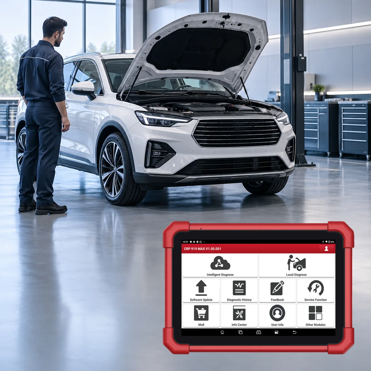Actual Launch CRP 919 MAX tablet and next-generation communication conditions in contemporary vehicle service
