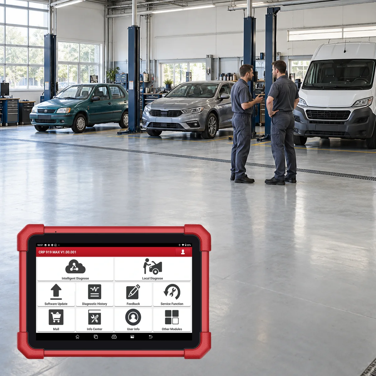 Actual Launch CRP 919 MAX service function coverage with vehicles of different ages and classes
