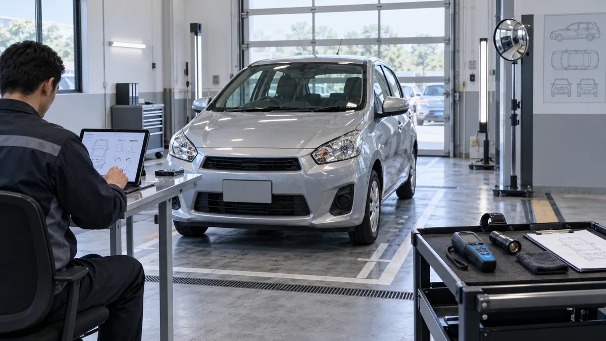 Bursa oto ekspertiz tam sistem tarama cihazı için otomotiv servisinde arıza tespit cihazı kullanılan gerçekçi kapak görseli
