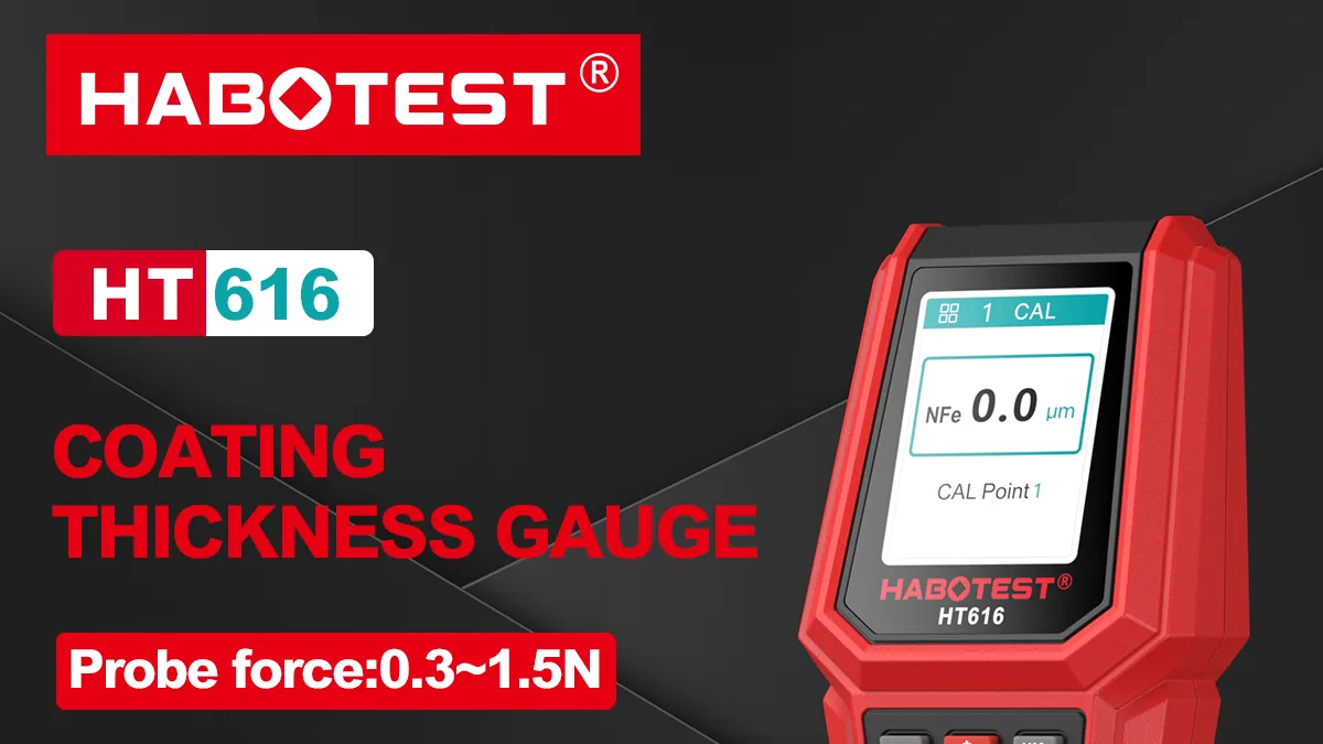 Habotest HT616 Paint Thickness Gauge and Calibration Films