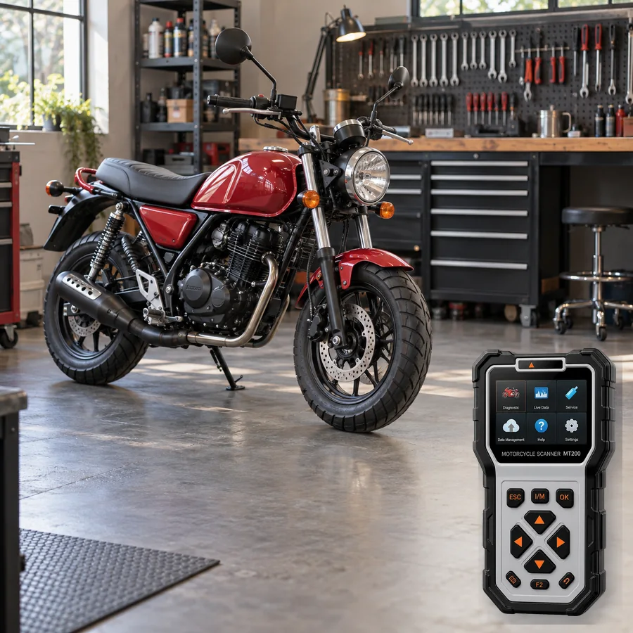 Hartford Mini Elite 150 sınıfını anlatan logosuz temsili servis sahnesi ve gerçek ANCEL MT200; görsel uyumluluk kanıtı değildir