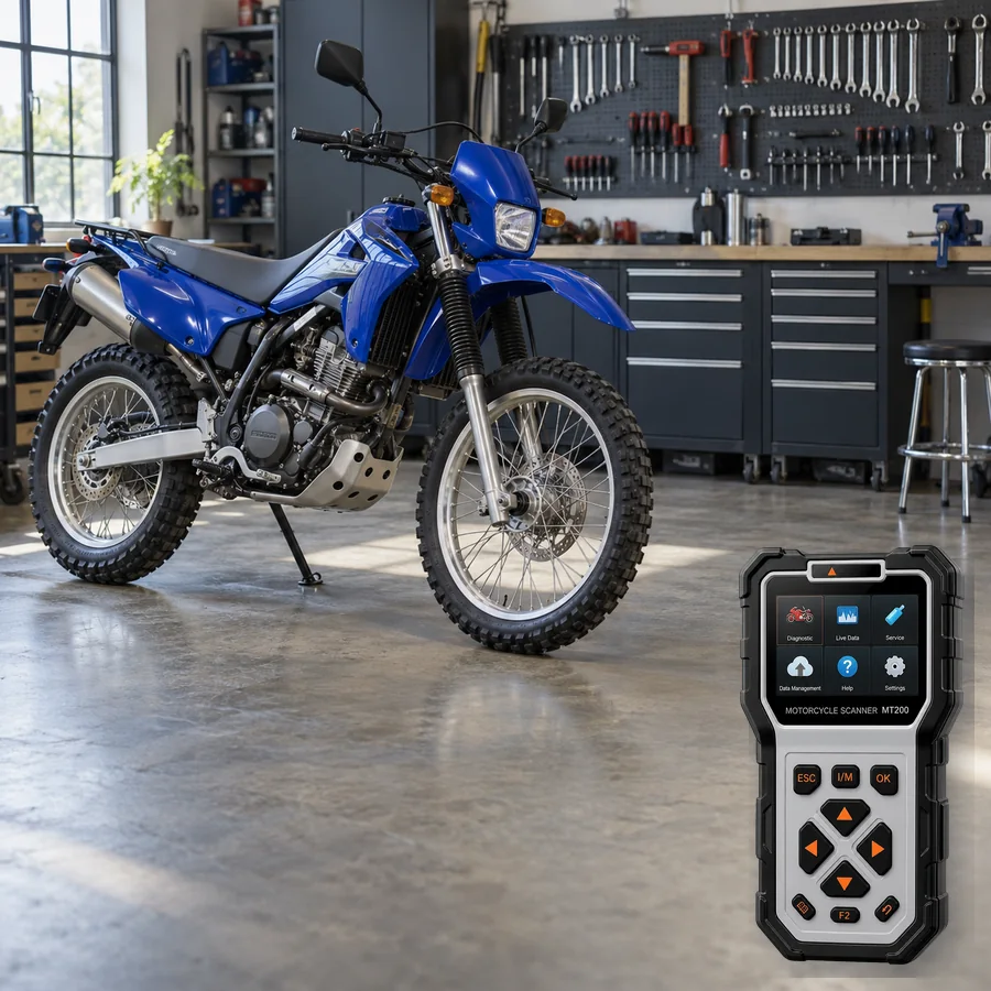 Hartford VR-450HX sınıfını anlatan logosuz temsili servis sahnesi ve gerçek ANCEL MT200; görsel uyumluluk kanıtı değildir