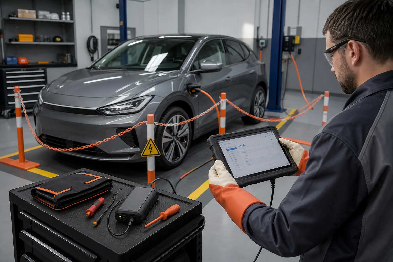 Elektrikli araç diagnostik cihazı ve yüksek voltaj çalışma sınırları