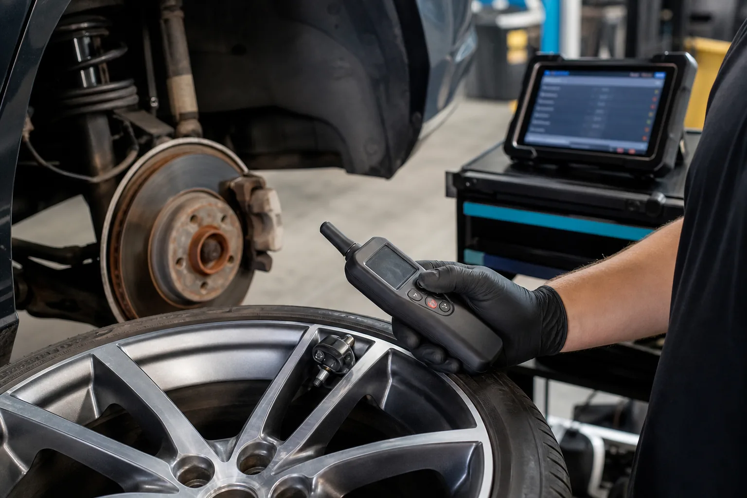 TPMS sensör okuma, programlama ve yeniden öğrenme adımları
