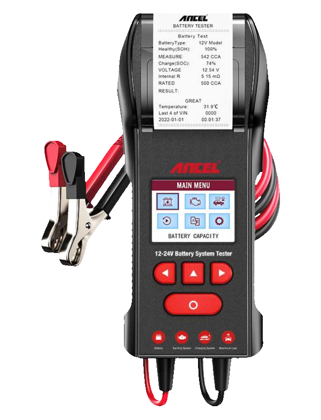 ANCEL BST600 12V/24V Yazıcılı Akü Test Cihazı ürün görseli