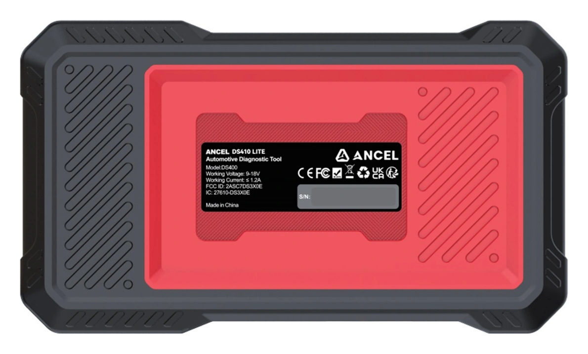 Rear body and DS410 model label