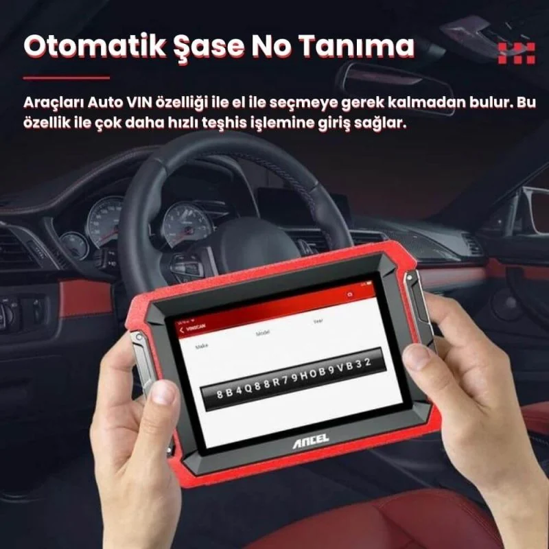 Ancel DS600 Auto VIN ekran görseli