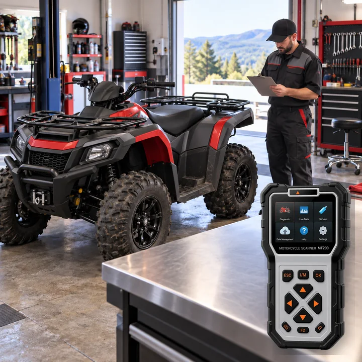 Representative service scene for Aeon and actual Ancel MT200 product visual