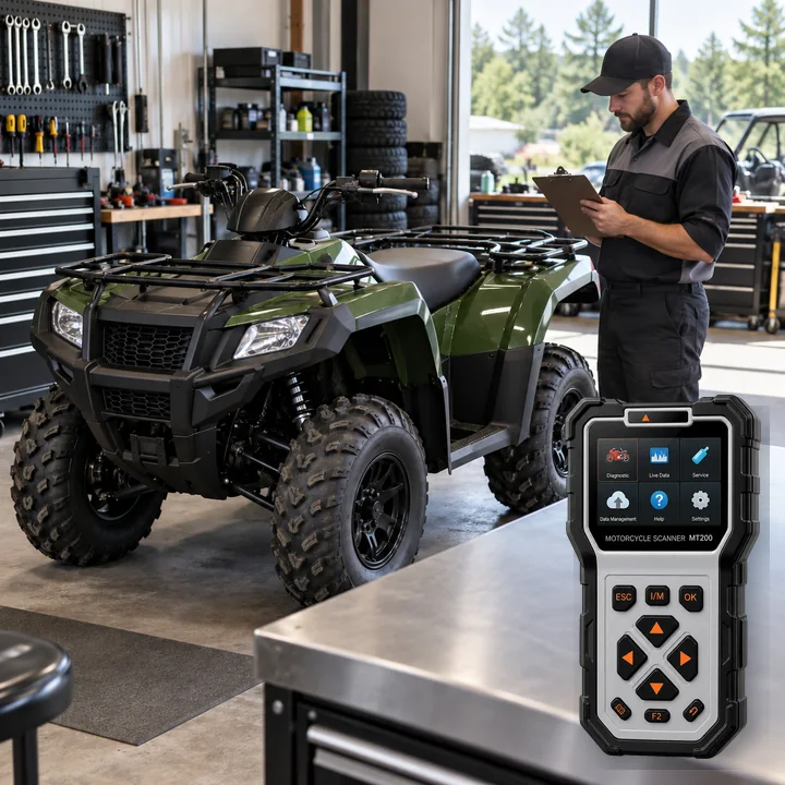Representative service scene for Arctic Cat and actual Ancel MT200 product visual