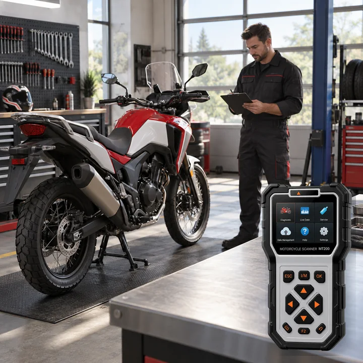 Representative service scene for Honda and actual Ancel MT200 product visual
