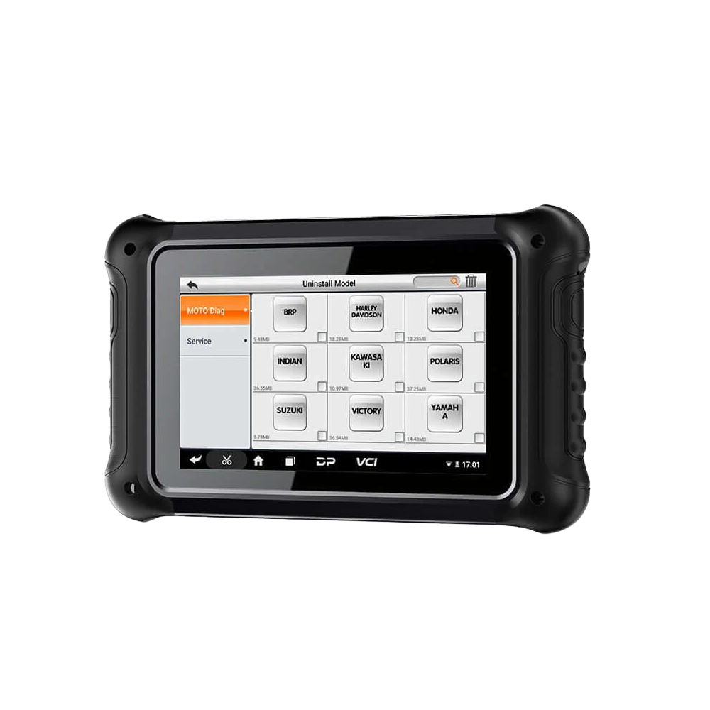 ancel MT700 motorcycle brand software selection screen