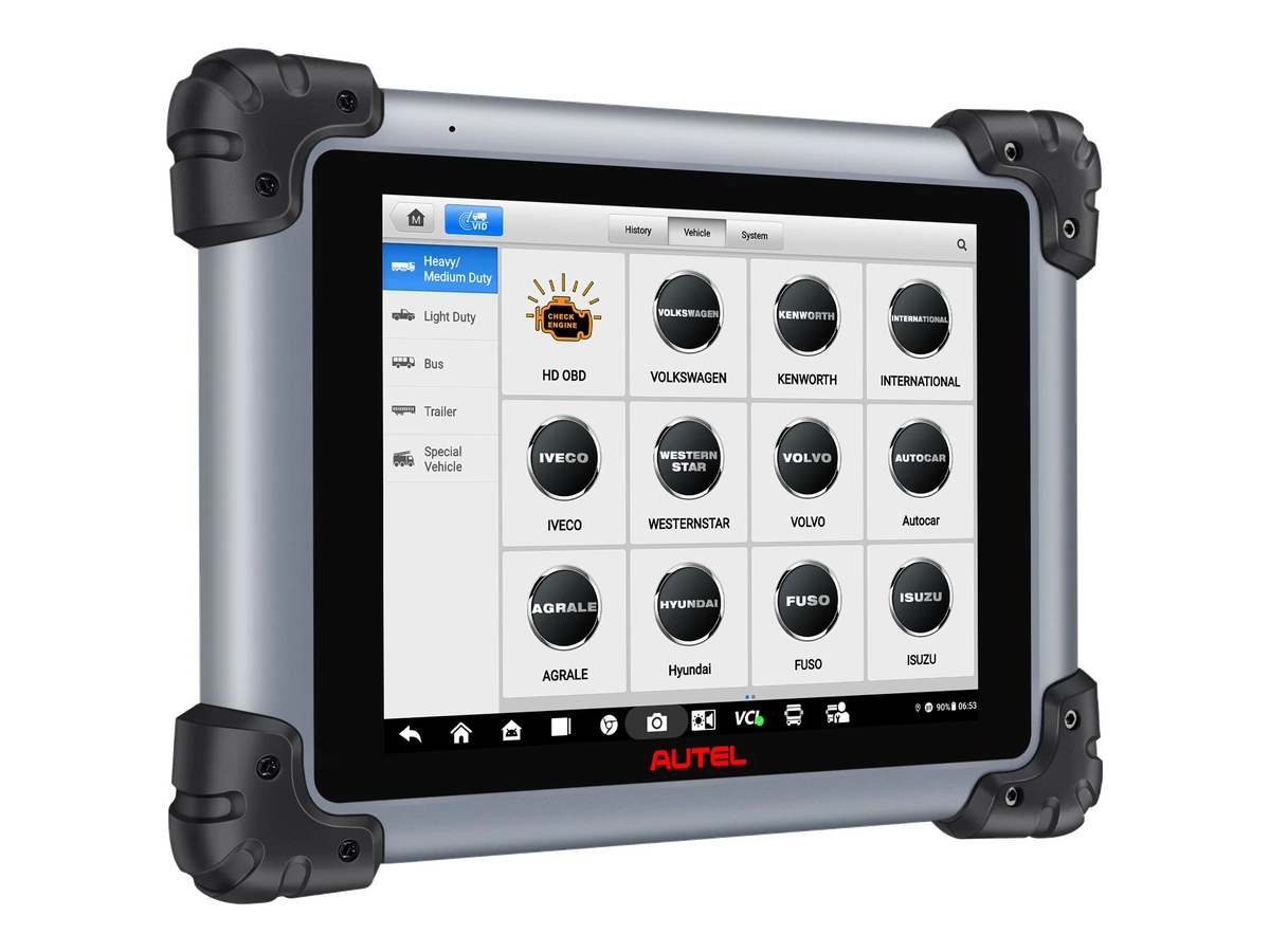 Angled tablet and VCI