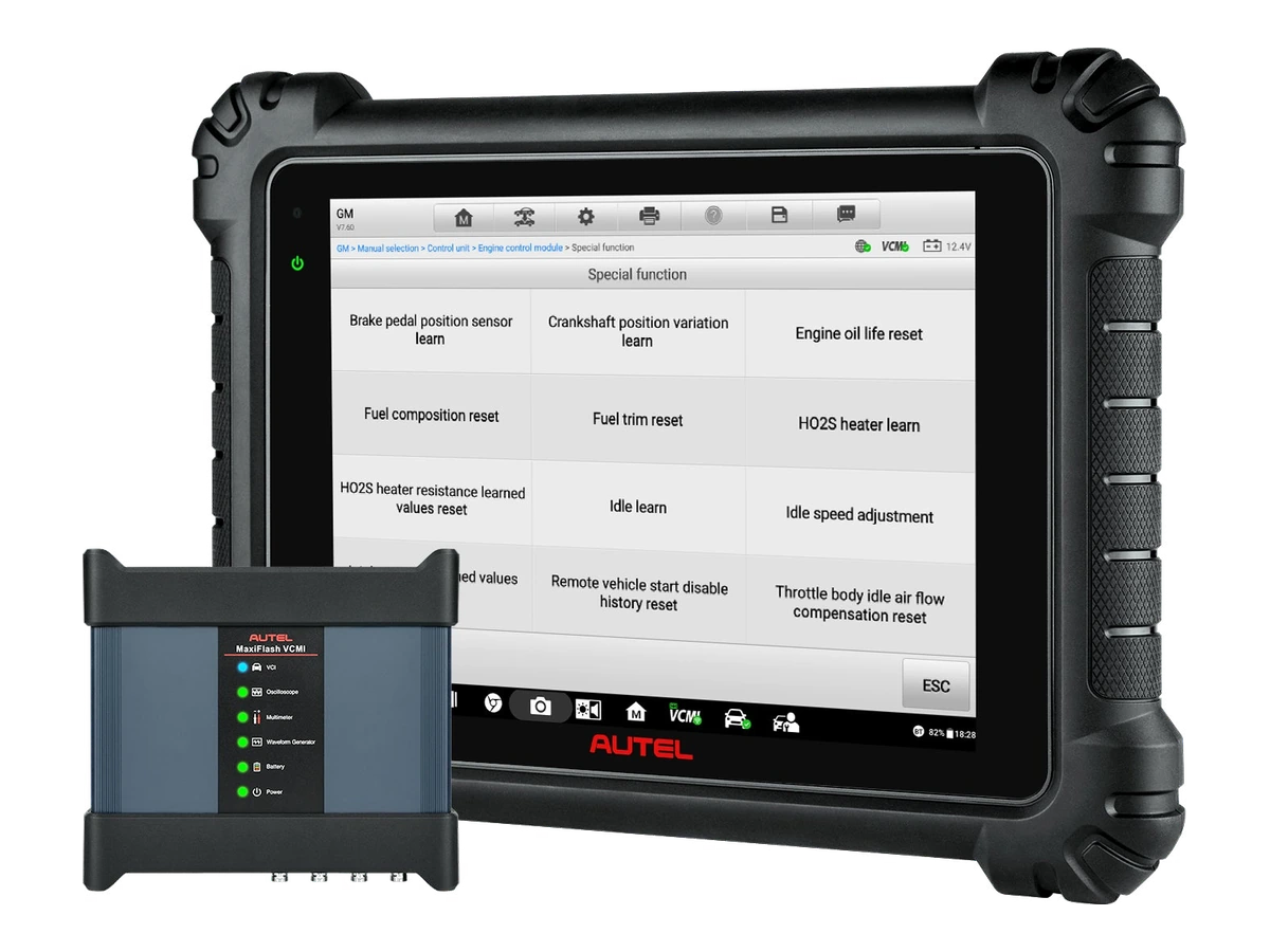 Diagnostic screen and VCMI