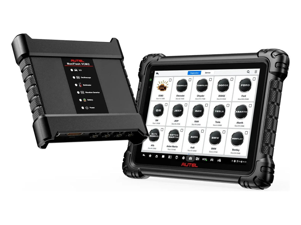Tablet and VCMI2 angled view