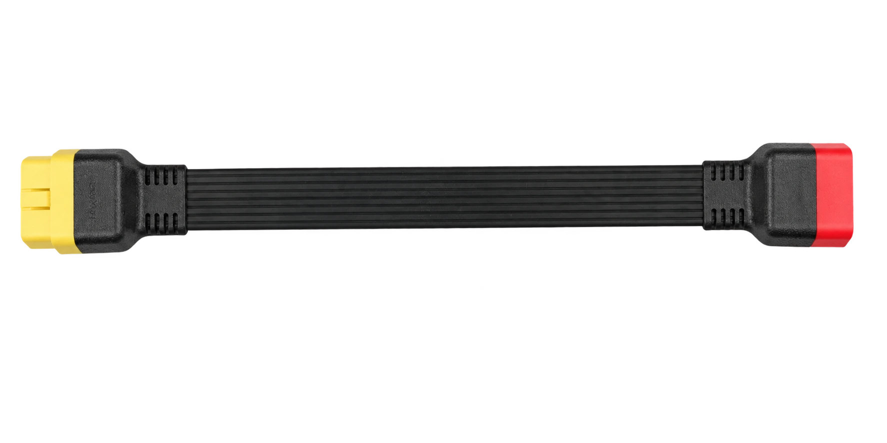Full horizontal view of the Launch OBD2 30 cm extension cable