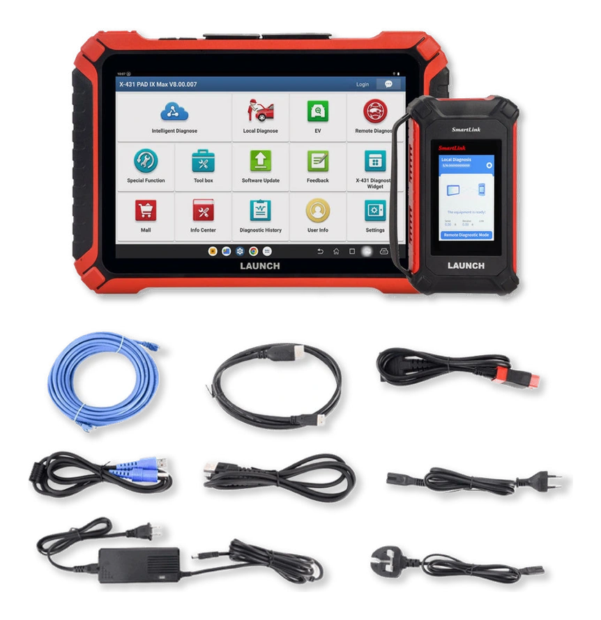 Tablet, VCI, and connection cables