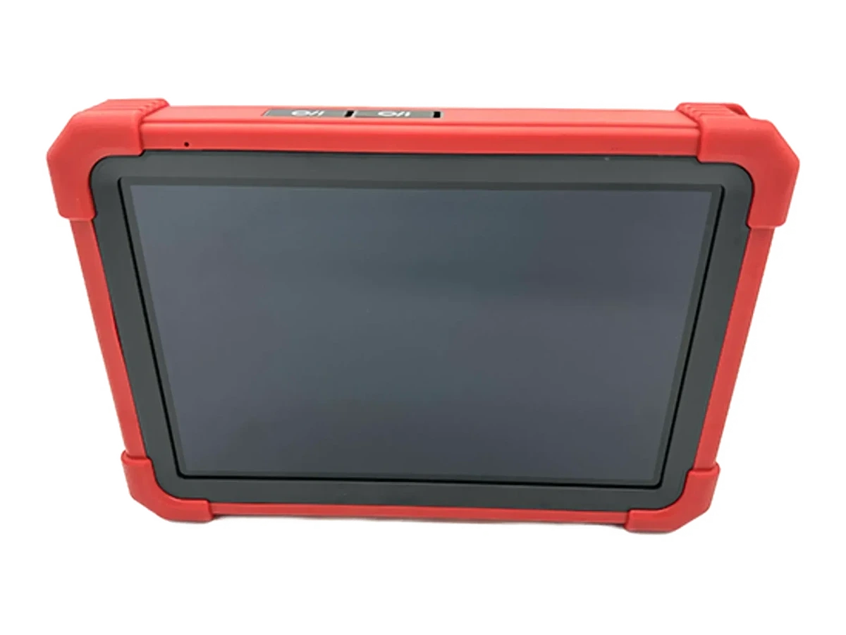 Front and slightly angled actual product view of the Launch X-431 PRO3 SE tablet