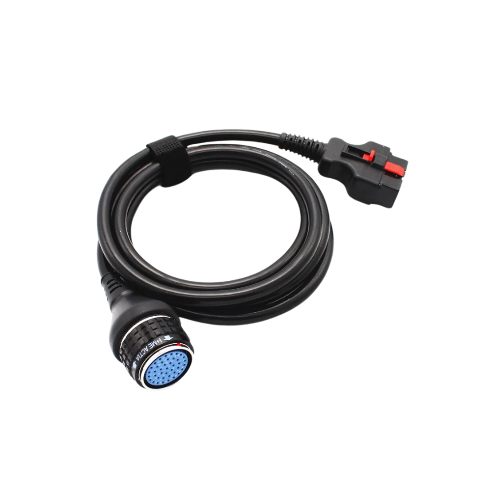 SD Connect uyumlu 16 pin OBD2 kablonun tam ürün görünümü