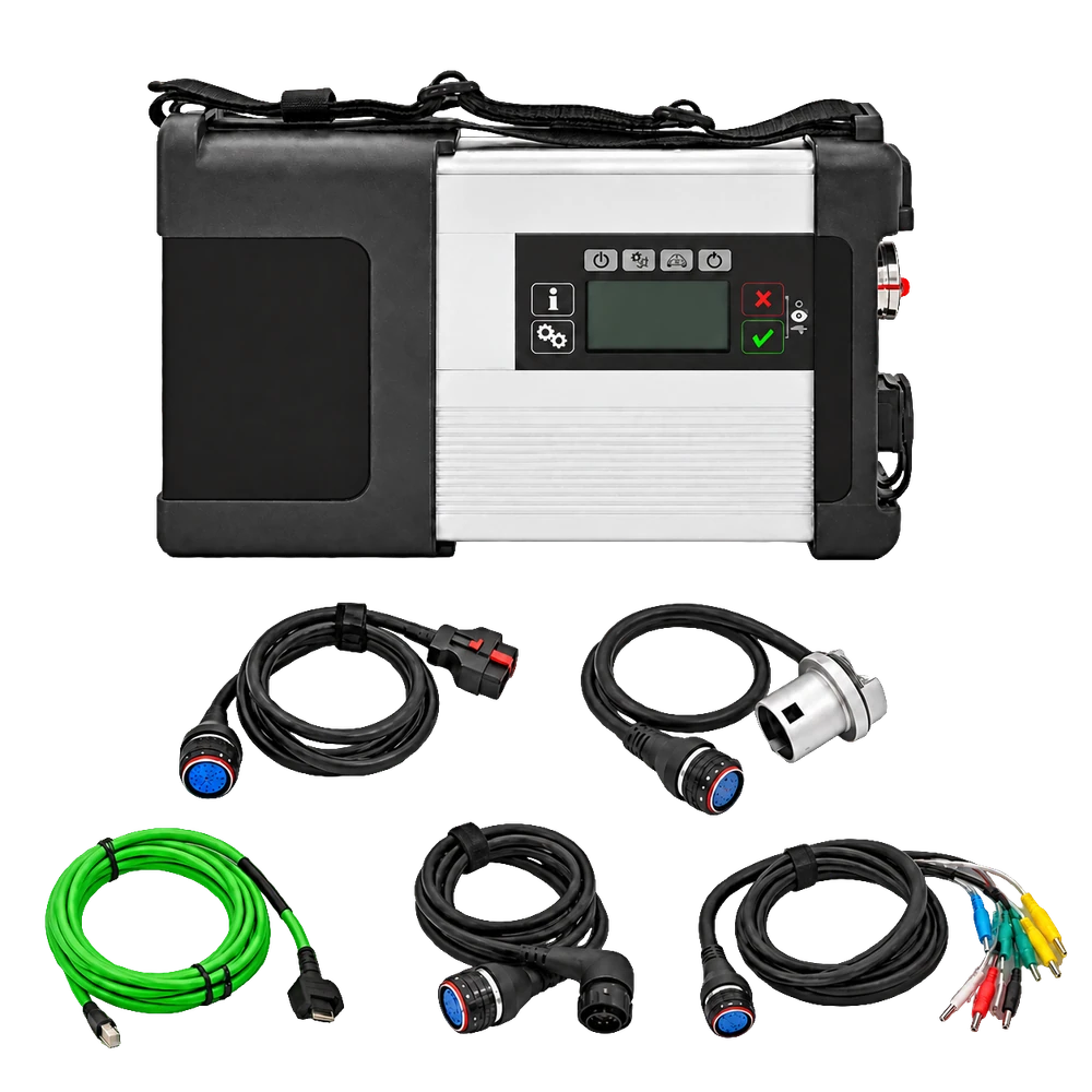 SD Connect C5 Compact 5 cihazı ve arşiv görselindeki bağlantı kabloları