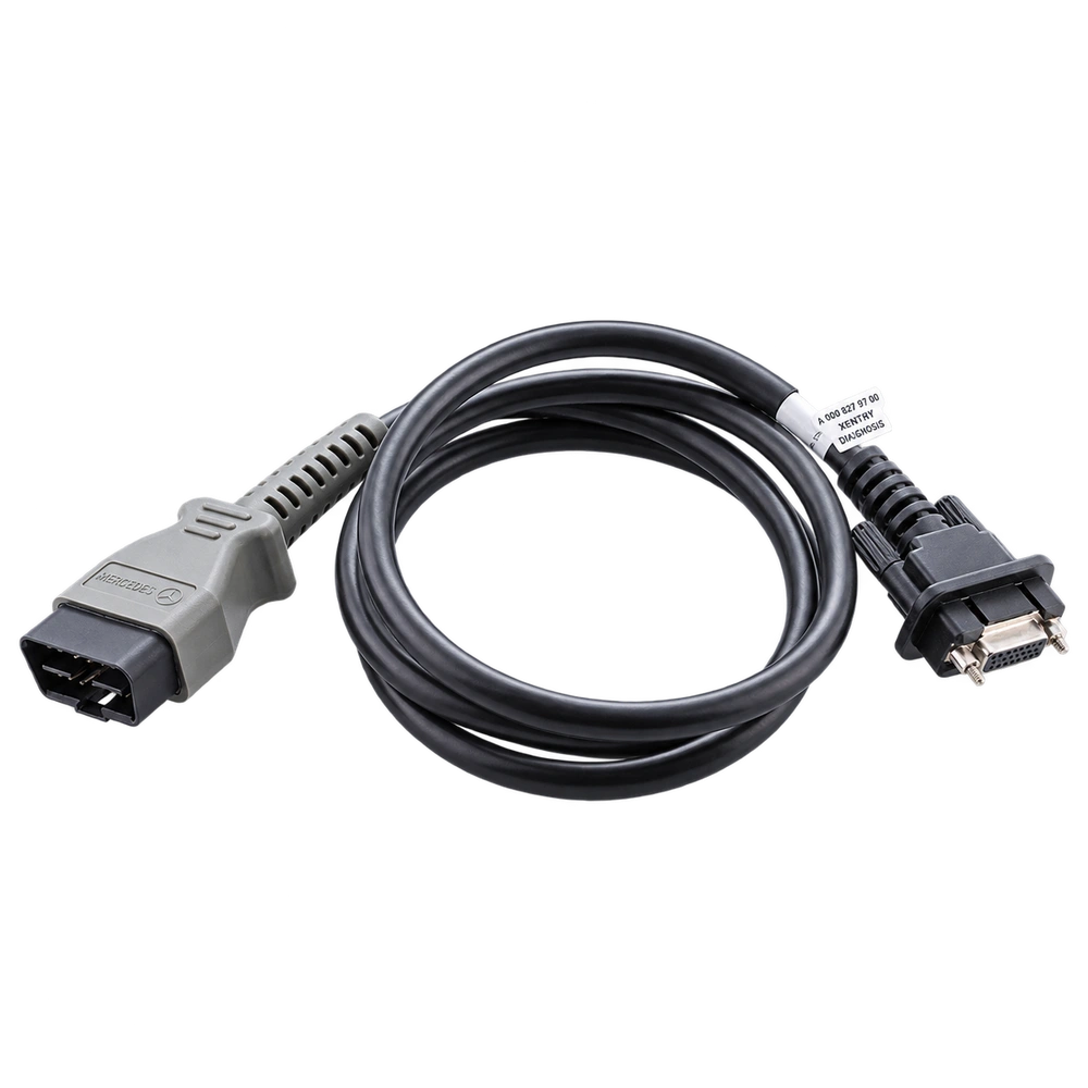 Orijinal Mercedes-Benz XENTRY Diagnosis VCI C6 16 pin OBD2 kablosunun tam görünümü