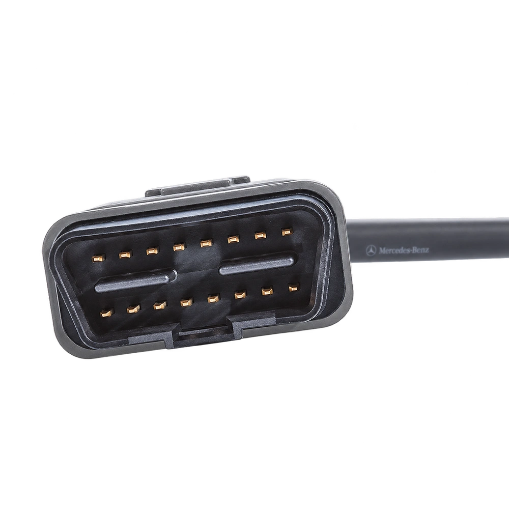 Mercedes XENTRY C6 kablosunun 16 pin OBD2 soketinin önden görünümü