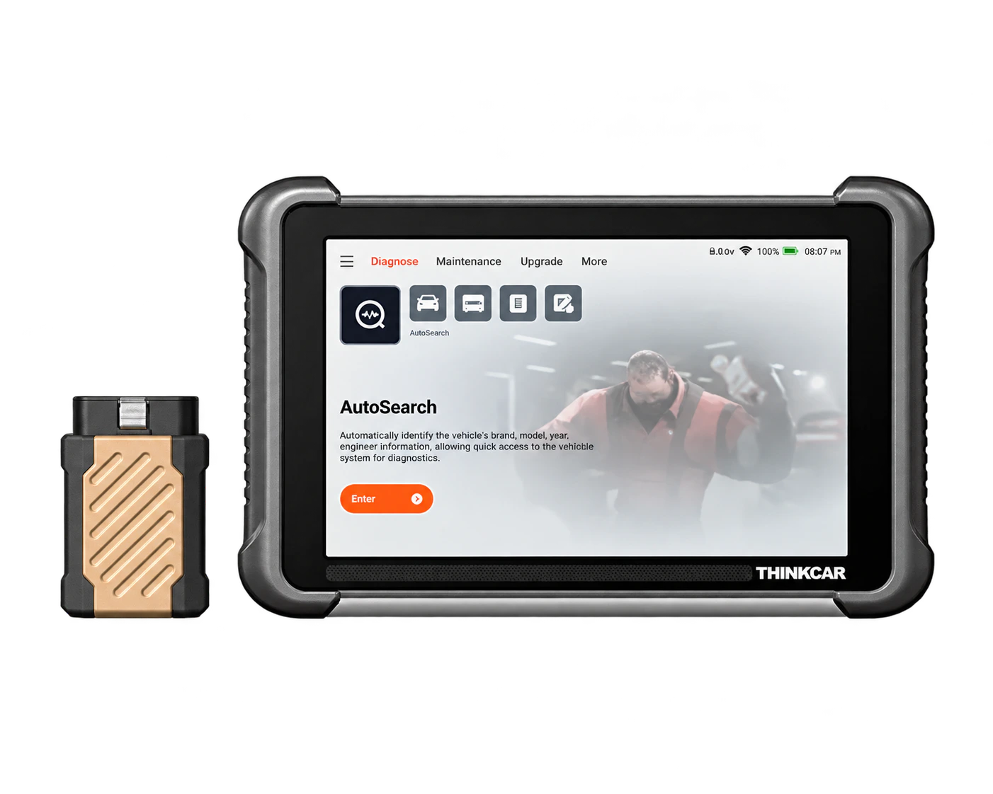 Thinktool Expert 191 tablet ile THINKTOOL 191 VCI ayrı ön görünüm