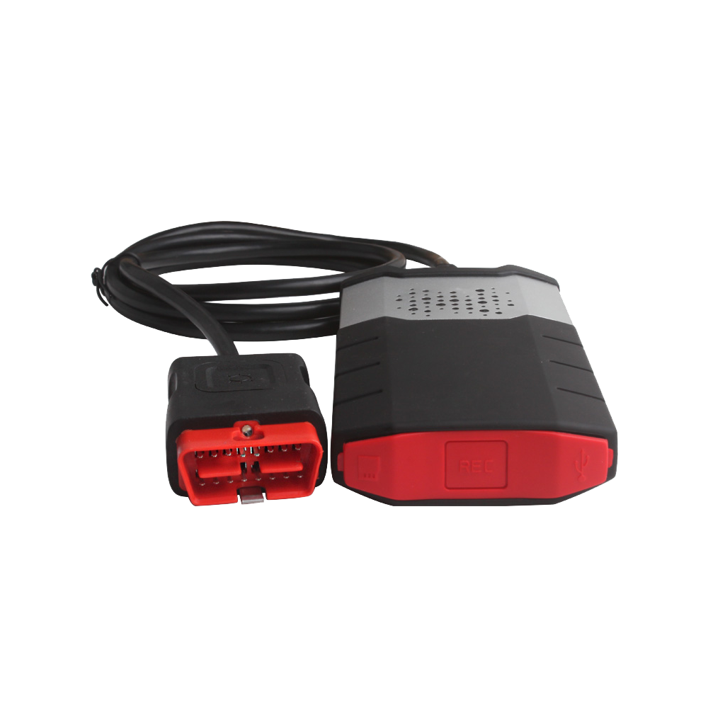 Front housing and red vehicle connector of the Universal OEM passenger car VCI device