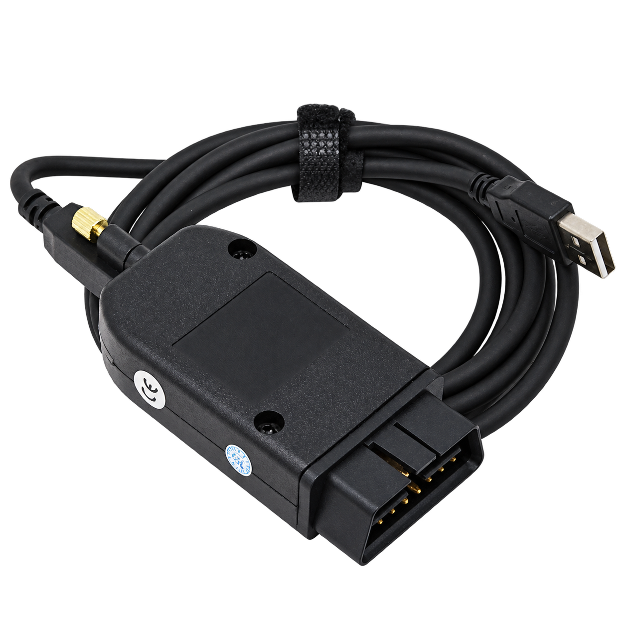 VAGCOM HEX V2 OBD and USB cable connections