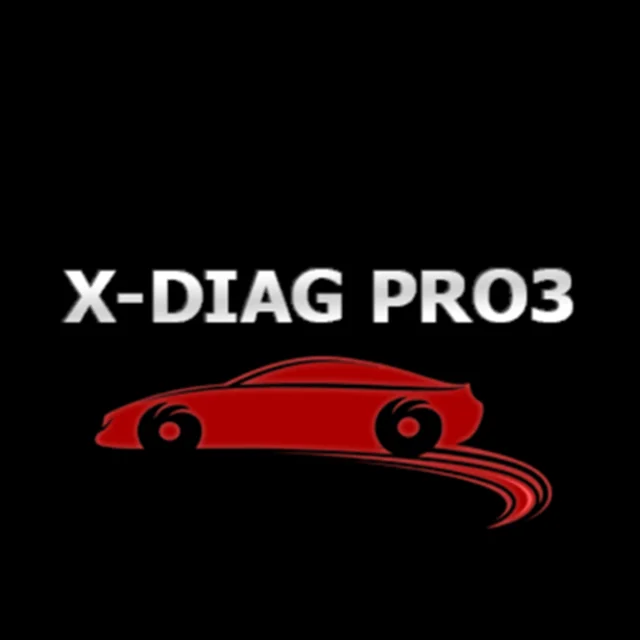 X-Diag Pro 3 app logo and red car icon