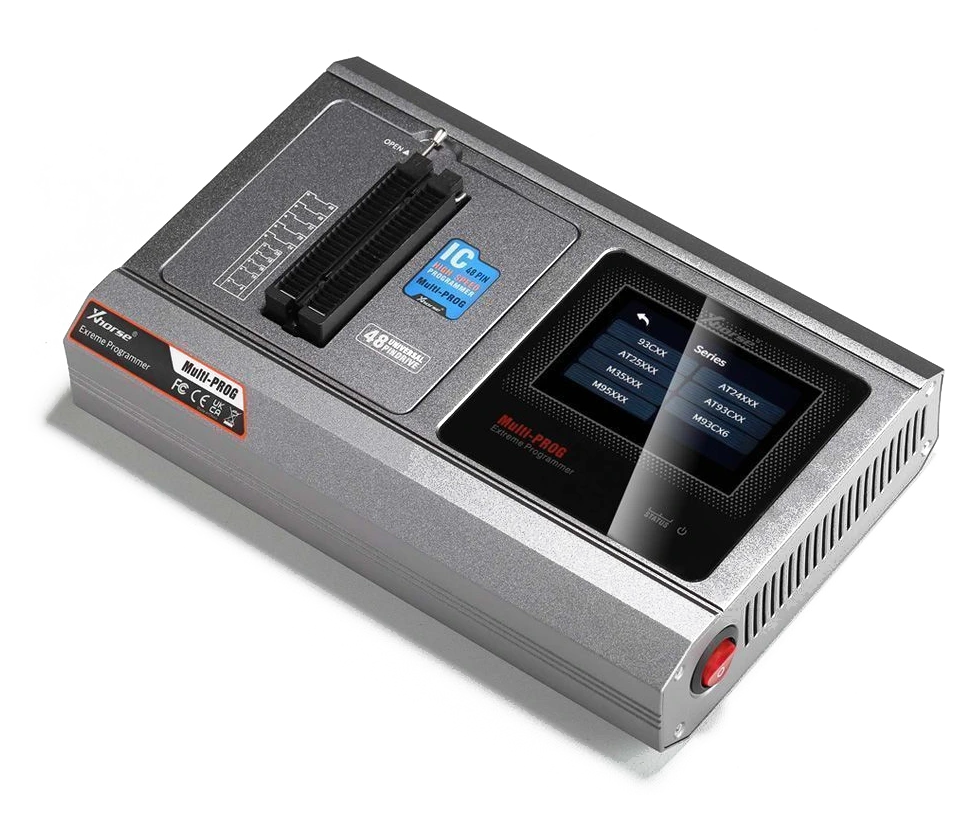 Xhorse Multi-Prog ECU TCU programlama cihazının sağ ön açıdan görünümü