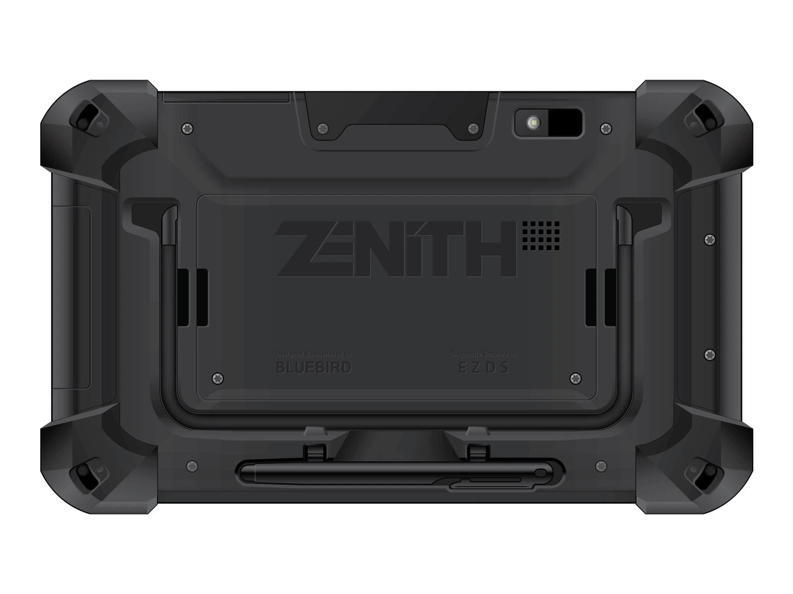 Zenith Z5 arka gövde, kamera, el kayışı ve kalem yuvası