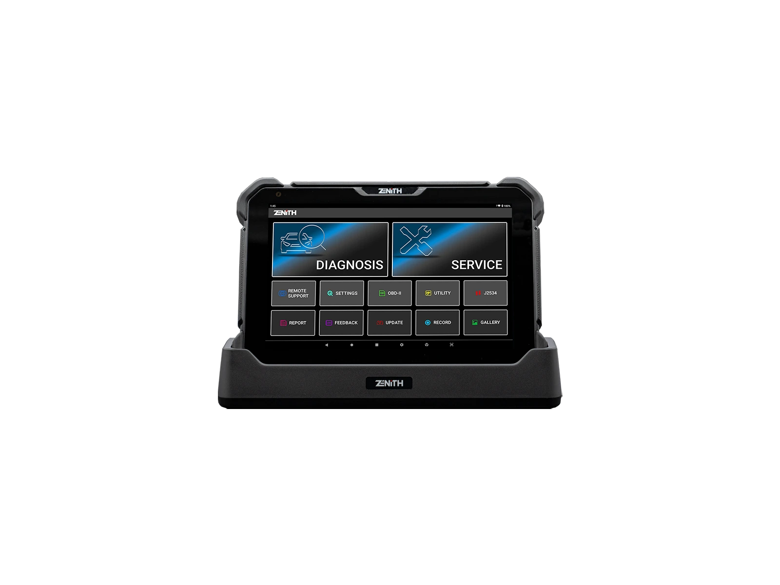 Zenith Z7 Pro tablet şarj standında önden görünüm